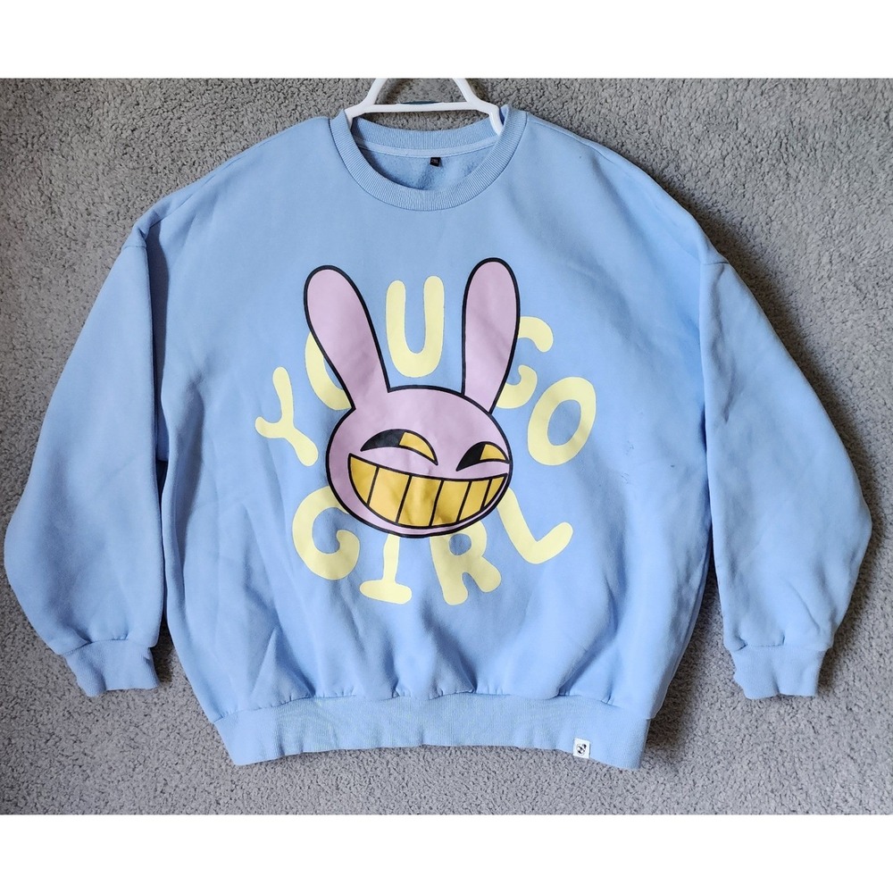 The Amazing Digital Circus Jax Sweatshirt Women 2XL Blue You Go Girl Graphic